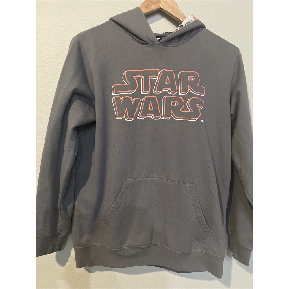 Star Wars Hoodie Boys GRAY W/ORG-BLK-WHI Darth Vader Series X-LARGE 14/16
